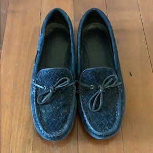 Bottega Veneta Navy Suede Loafers size 36 1/2